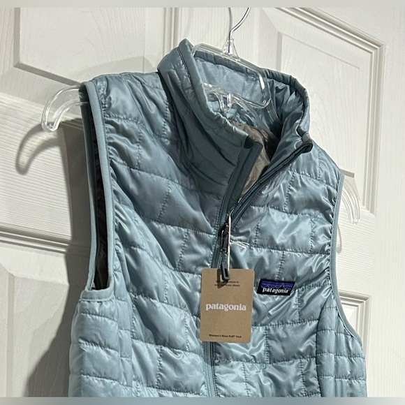 Patagonia Women’s Small Nano Puff Insulated Vest Thermal Blue NWT Puffy - Picture 2 of 9